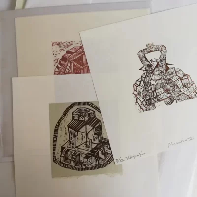 Miniprint, Carpeta. Memoria de una casa. Xilografía